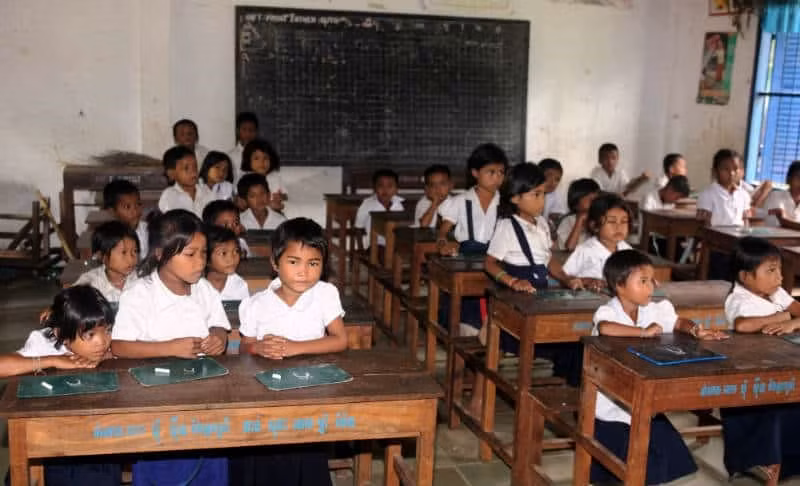 Học sinh Campuchia.
