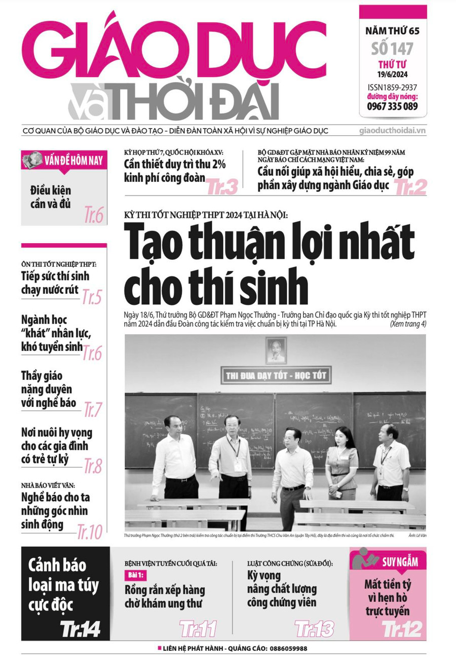 Tin tức báo in 19/6: Tiếp sức thí sinh chạy nước rút