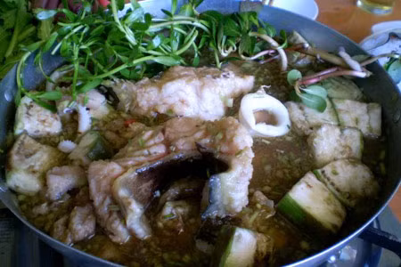 Dừa nước nấu canh cá được nhiều người dân miền Tây ưa thích.