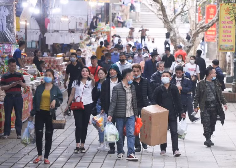 Ảnh minh họa ngày đầu chùa Hương mở cửa trở lại: VGP
