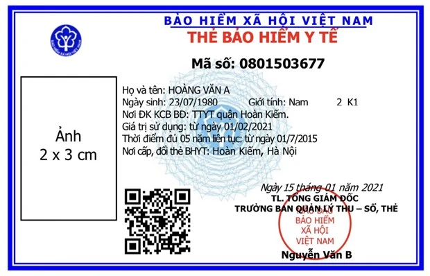 Từ ngày 1/4, cấp thẻ bảo hiểm y tế theo mẫu mới trên toàn quốc