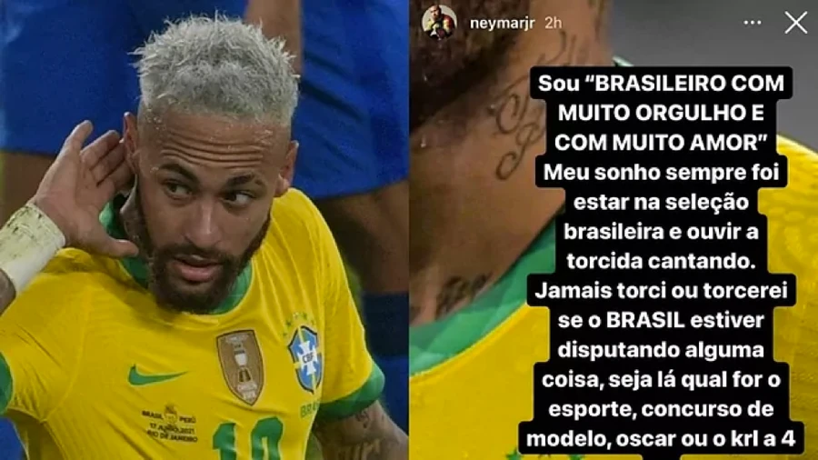 Neymar công kích dữ dội nhóm cổ động viên Brazil cổ vũ Messi vô địch Copa America 2021.