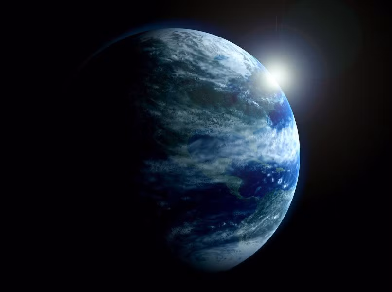 Trái đất chịu tác động của ánh sáng Mặt trời thông qua thời gian quay quanh nó.