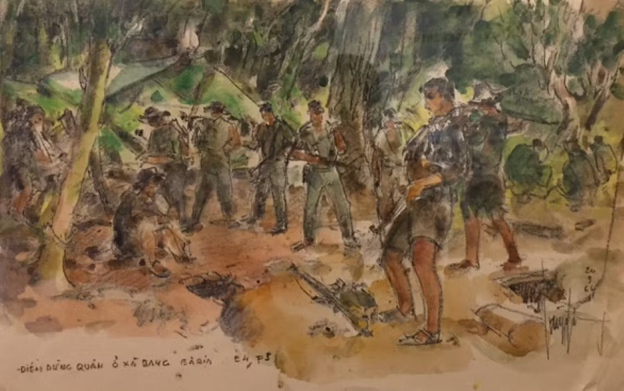 Tác phẩm “Điểm dừng quân”.