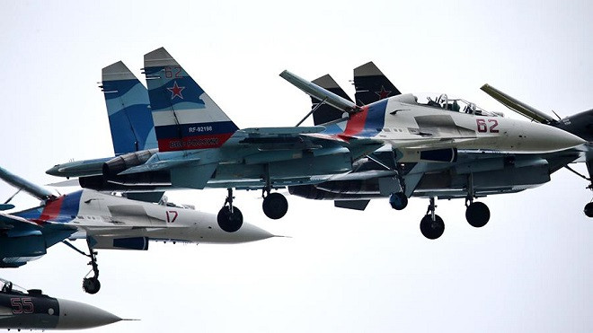 Các máy bay chiến đấu Nga.
