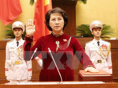 Bà Nguyễn Thị Kim Ngân trúng cử Chủ tịch Quốc hội Khóa XIV - Ảnh 1 Ba Nguyen Thi Kim Ngan trung cu Chu tich Quoc hoi Khoa XIV - Anh 1
