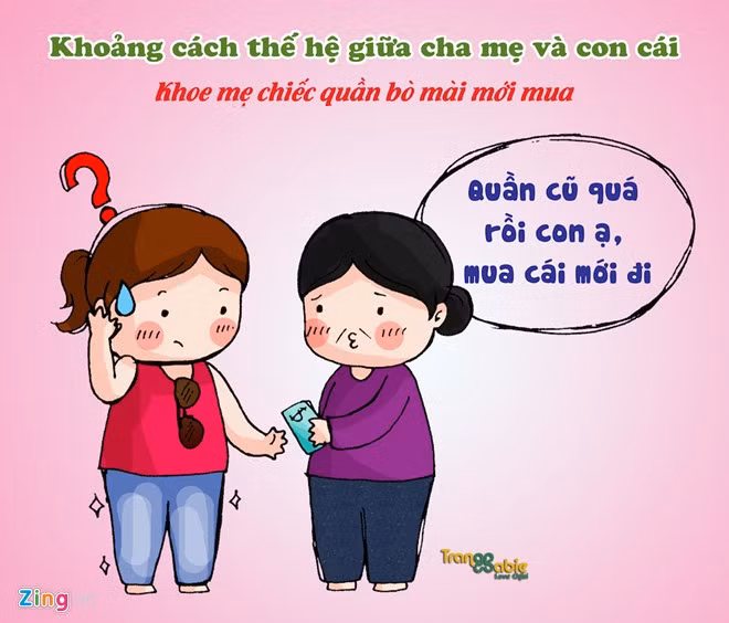Điểm khác biệt thú vị giữa cha mẹ và con cái