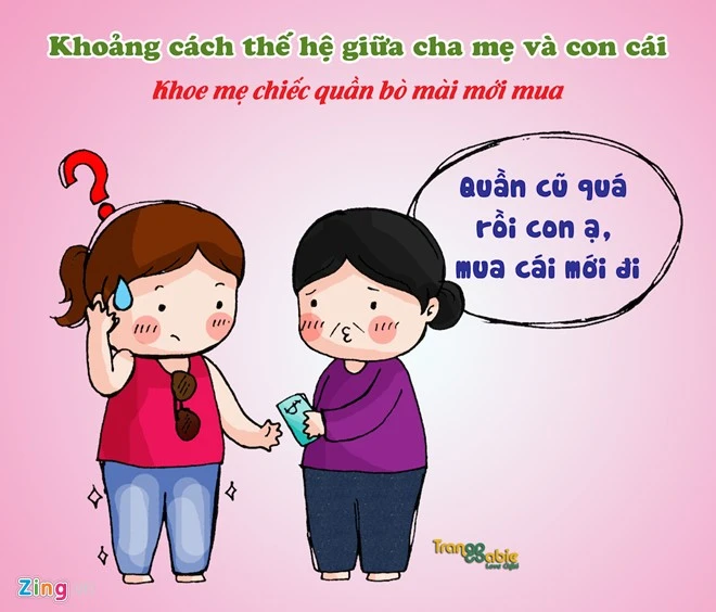 Điểm khác biệt thú vị giữa cha mẹ và con cái