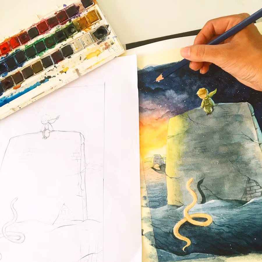 Minh họa của họa sĩ Nguyễn Thành Vũ