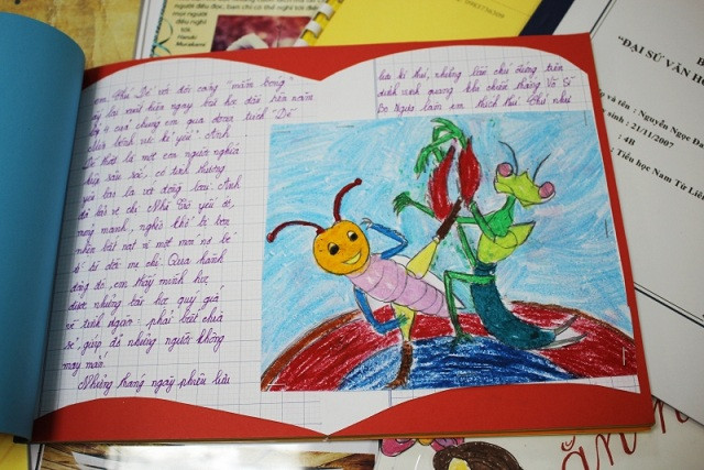 Một bài thi đáng yêu của học sinh gửi về BTC