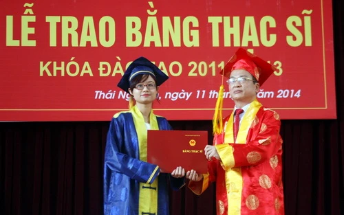 ĐH Sư phạm Thái Nguyên trao bằng cho 182 tân Thạc sĩ