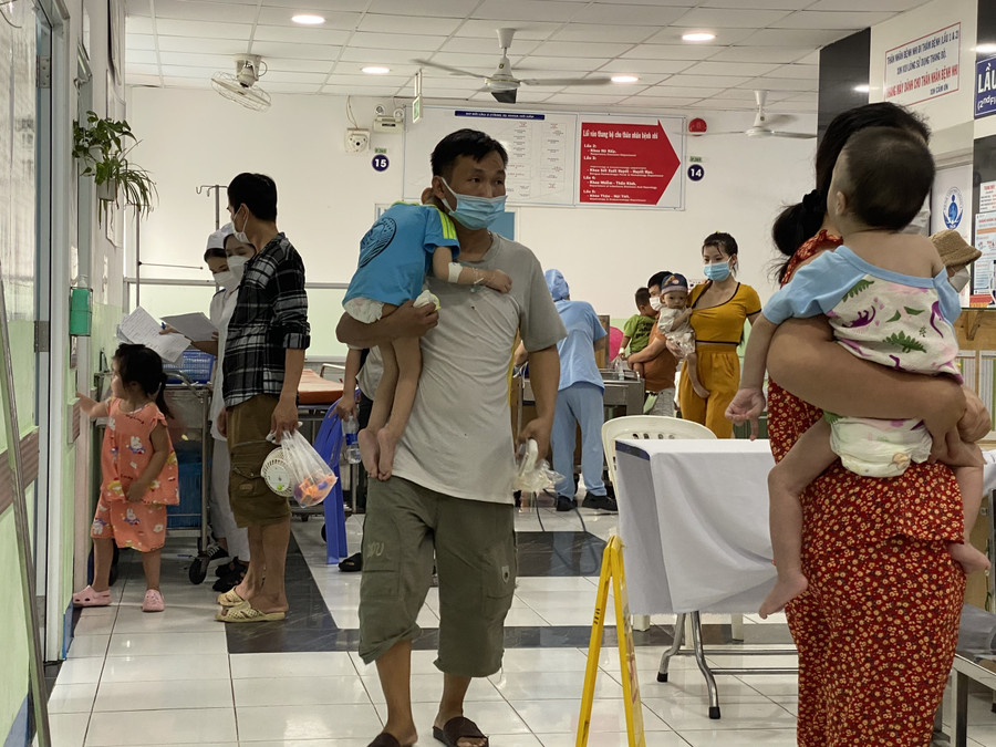 Khoa Hô hấp, Bệnh viện Nhi đồng 1 TPHCM. Ảnh minh họa: INT