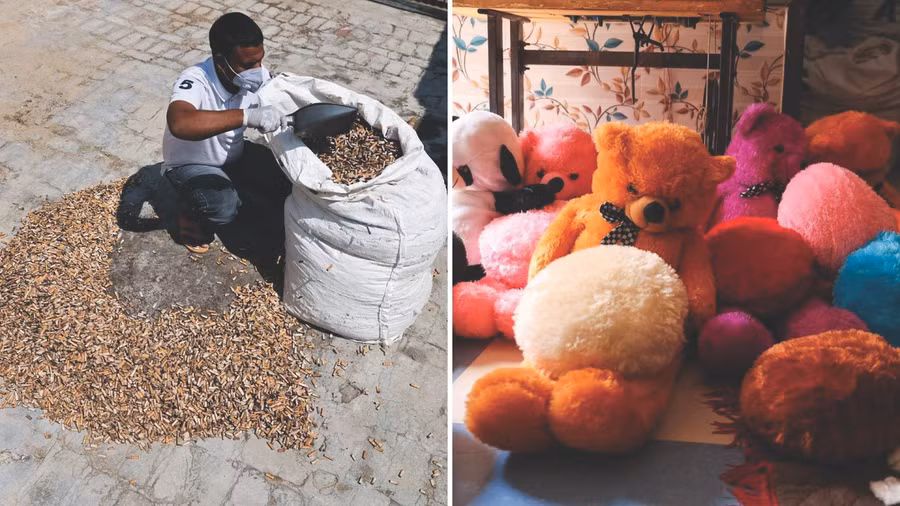 Đầu lọc thuốc lá bỏ đi có thể tạo ra thú bông cho trẻ em.