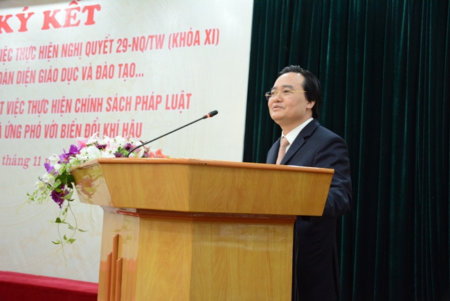 Bộ trưởng Phùng Xuân Nhạ phát biểu tại buổi lễ