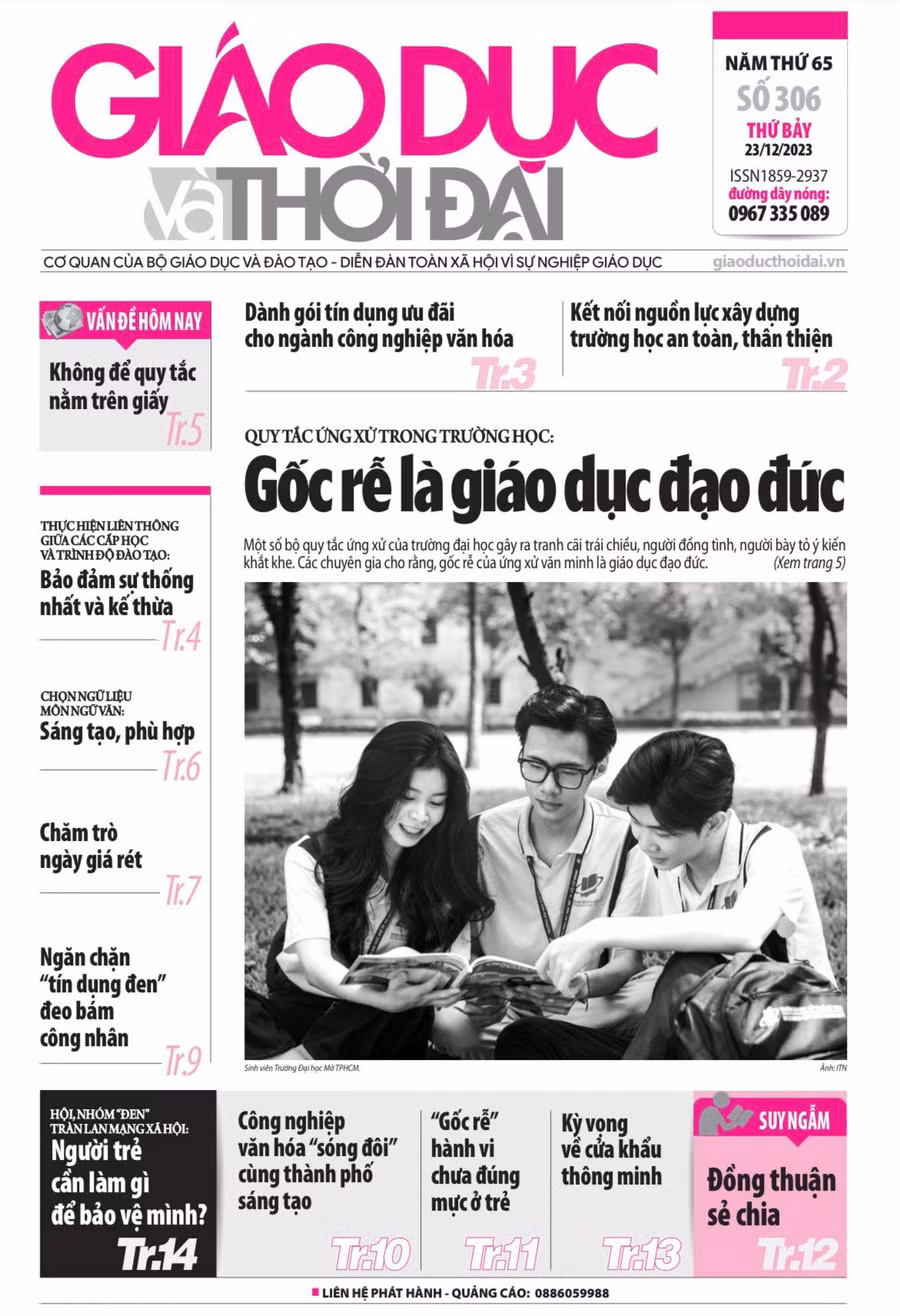 Tin tức báo in 23/12: 'Gốc rễ' hành vi chưa đúng mực ở trẻ