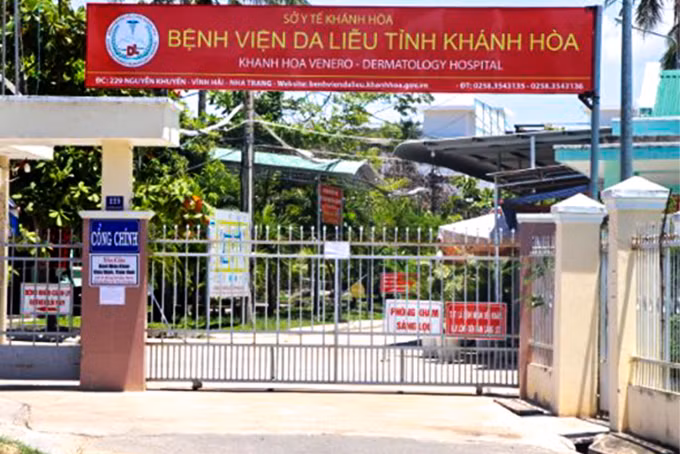 Bệnh viện dã chiến số 3 được đặt tại Bệnh viện Da liễu tỉnh. Nguồn: Báo Khánh Hòa.