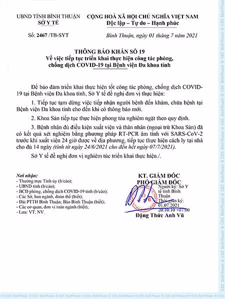 Nguồn: Sở Y tế Bình Thuận.