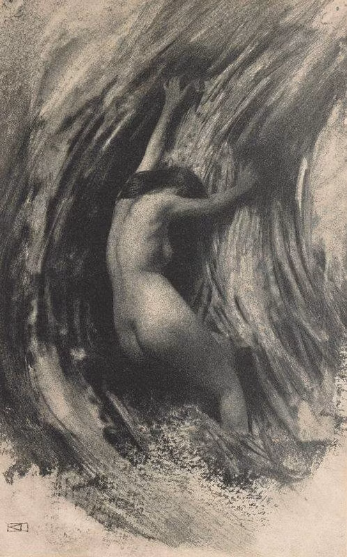 Tác phẩm 'Vật lộn' (khoảng 1903) của Robert Demachy, Bảo tàng Metropolitan, NY, Mỹ.