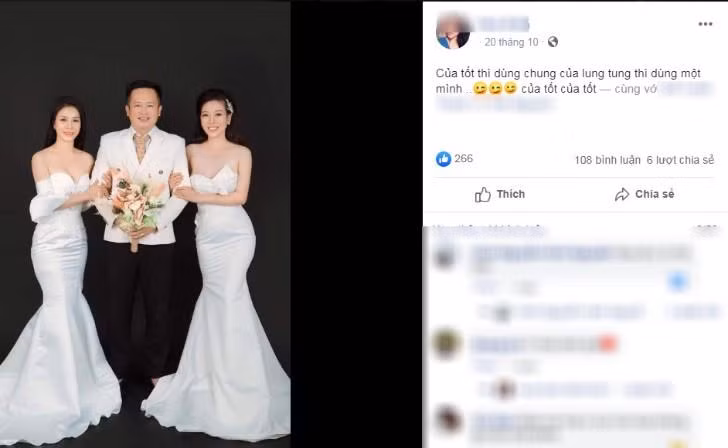 Cô dâu chú thích ảnh cưới gây hiểu lầm.