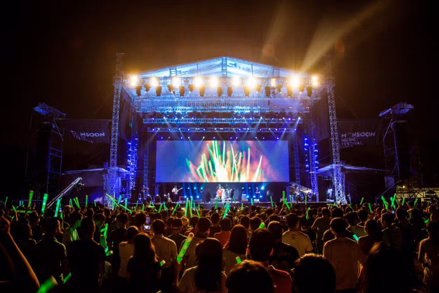 Lễ hội Âm nhạc Gió mùa luôn thu hút hàng trăm nghìn lượt khán giả. Ảnh: BTC