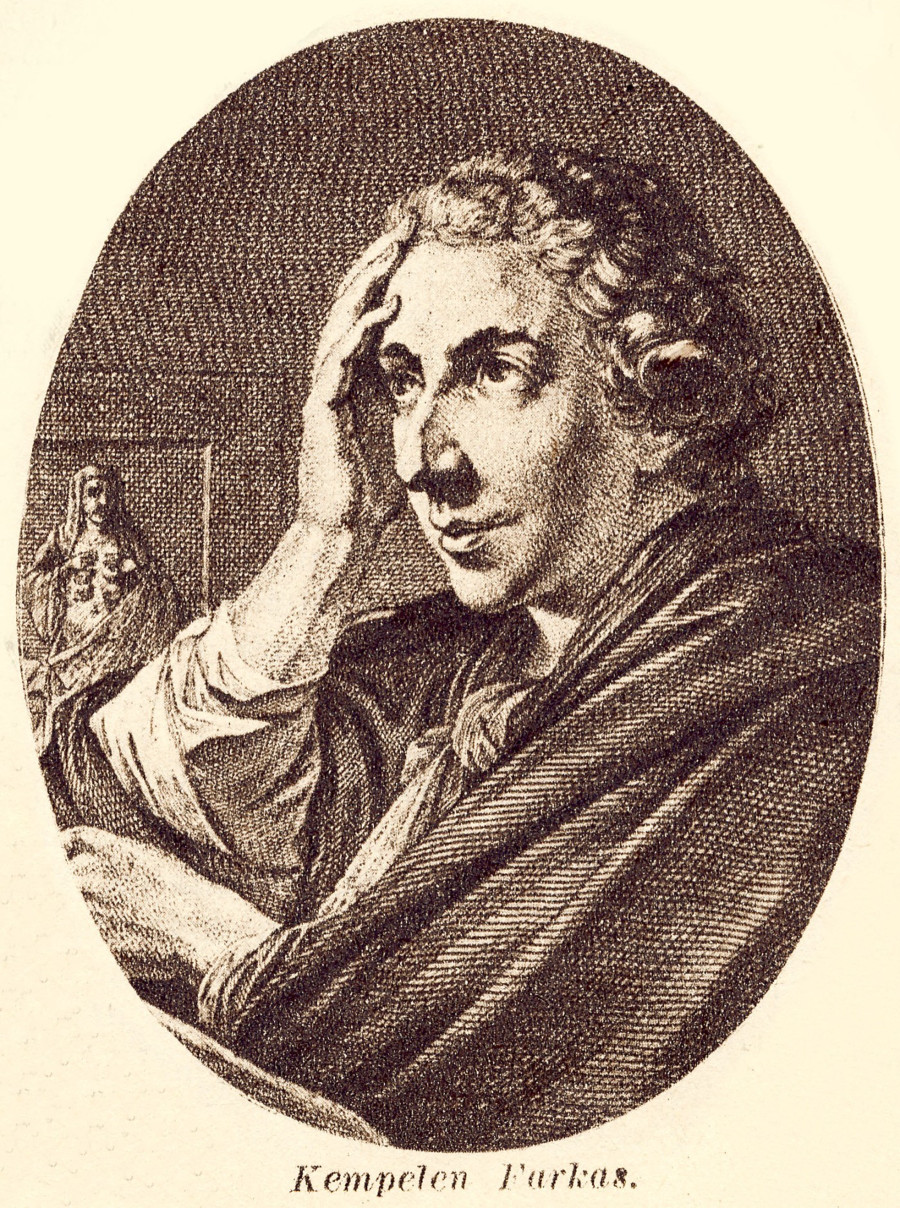 Wolfgang von Kempelen, người sáng tạo người máy Turk. Wolfgang von Kempelen, người sáng tạo người máy Turk.