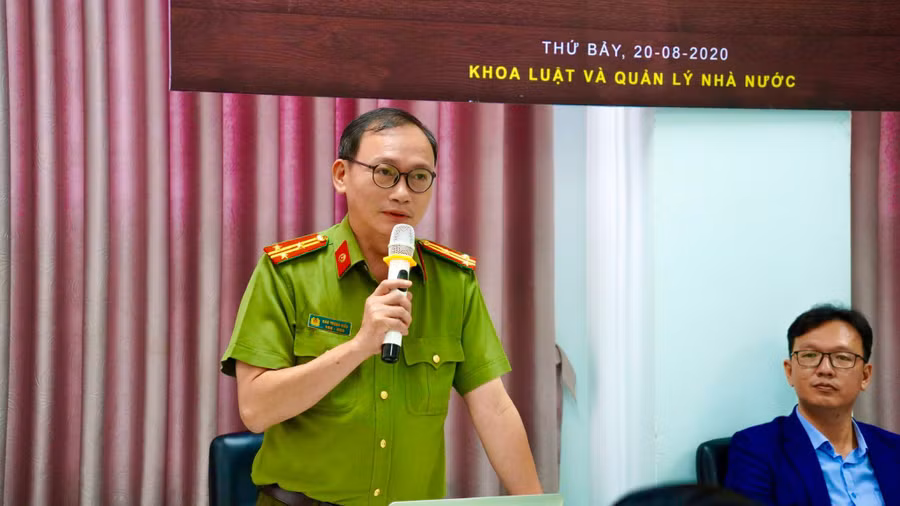 Thượng tá, Tiến sĩ Đào Trung Hiếu, chuyên gia tội phạm học – Bộ Công an.