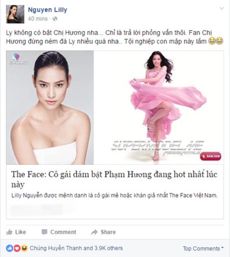 Thí sinh đội Hồ Ngọc Hà lên tiếng việc Thi sinh doi Ho Ngoc Ha len tieng viec