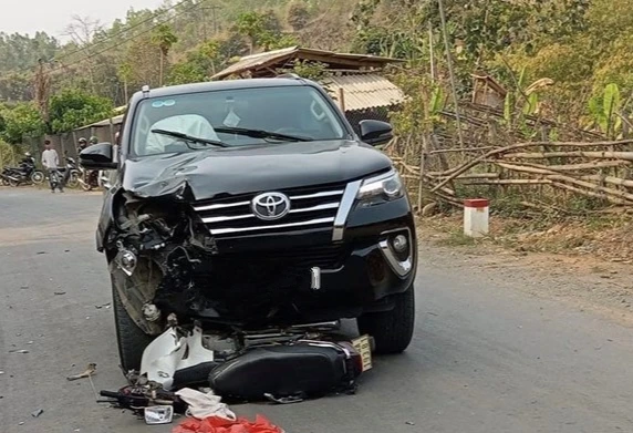  Hiện trường vụ tai nạn.