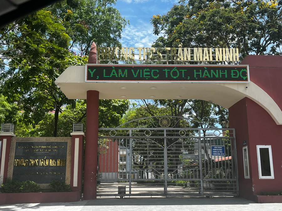 Trường THCS Trần Mai Ninh.