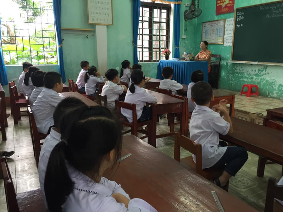 Việc sắp xếp lại mạng lưới trường lớp cần đảm bảo quyền lợi học tập cho HS. Ảnh: Đức Trí