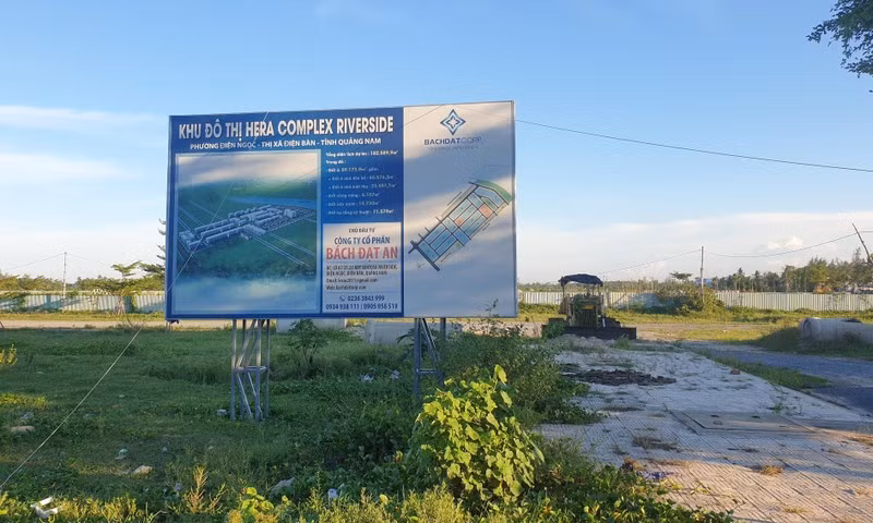 Hàng loạt dự án do Công ty Bách Đạt An làm chủ đầu tư tại Đô thị mới Điện Nam - Điện Ngọc, thị xã Điện Bàn vướng phải sai phạm.