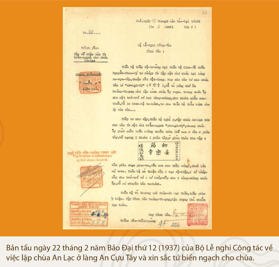 Bản tấu ngày 22 tháng 2 năm Bảo Đại thứ 12. Bản tấu ngày 22 tháng 2 năm Bảo Đại thứ 12.