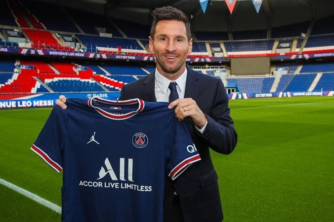 Messi giúp giá trị thương hiệu của PSG tăng chóng mặt.