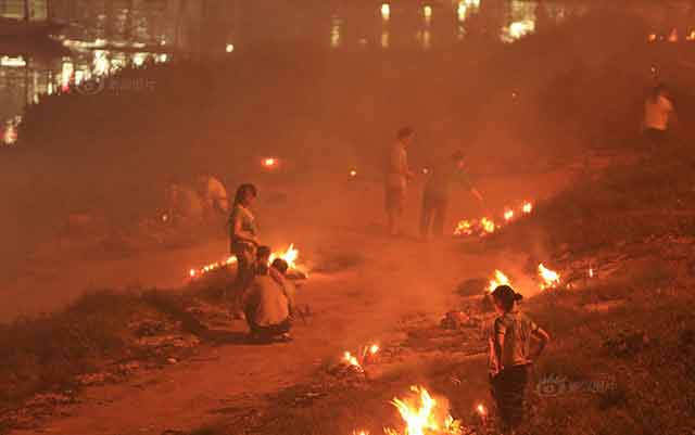 Trung Quốc, sương mù, ô nhiễm, không khí, vàng mã