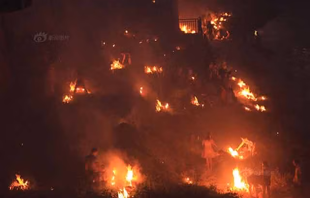 Trung Quốc, sương mù, ô nhiễm, không khí, vàng mã