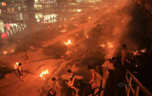 Trung Quốc, sương mù, ô nhiễm, không khí, vàng mã