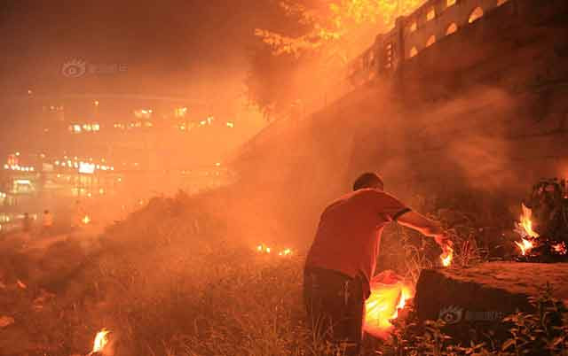 Trung Quốc, sương mù, ô nhiễm, không khí, vàng mã