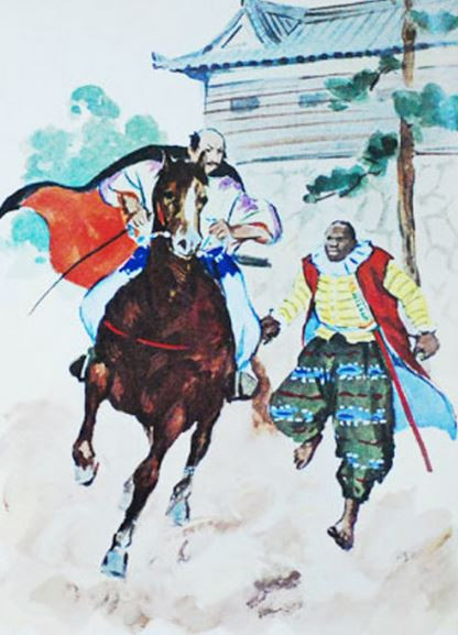 Dù thời gian ở bên lãnh chúa Nobunaga chỉ được 1 năm, Yasuke nổi tiếng là cận vệ trung thành. Ảnh: Forocoches.com