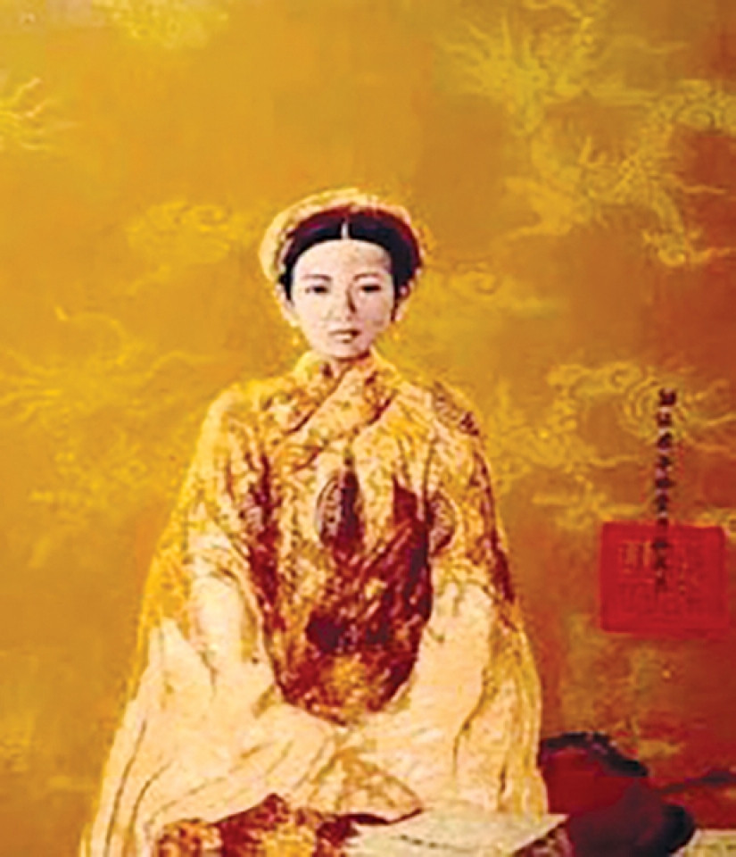 Phác họa công chúa Huyền Trân. Ảnh nguồn: Nghiencuulichsu