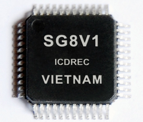 Con chip thương mại đầu tiên của Việt Nam. Ảnh: ICDREC cung cấp Chip-SG8V1-ICDREC-cung-cap.jpg