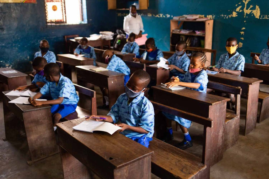Một trường học tư thục tại Lagos, Nigeria.