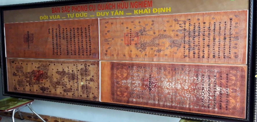 Các sắc phong sau này của triều Nguyễn dành cho Hoàng giáp Quách Hữu Nghiêm (triều Lê sơ).