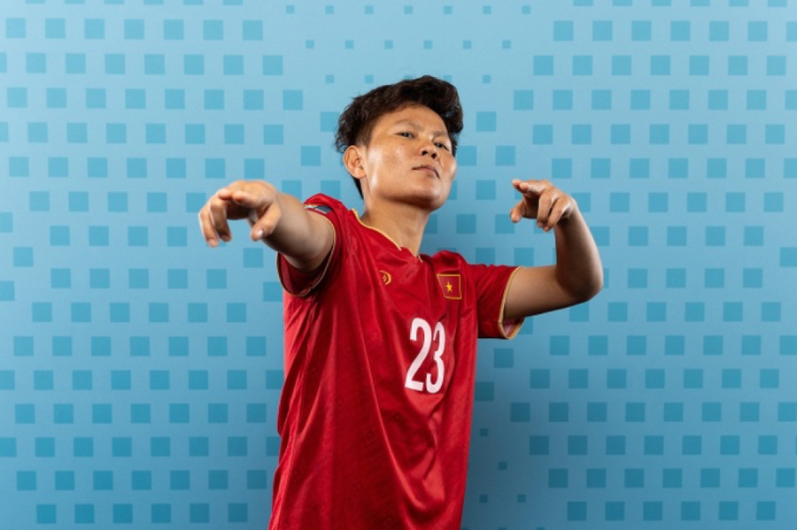 Bích Thuỳ thể hiện sự tự tin, cô chia sẻ muốn làm được gì đó tại World Cup 2023. Ảnh: VFF. Bích Thuỳ thể hiện sự tự tin, cô chia sẻ muốn làm được gì đó tại World Cup 2023. Ảnh: VFF.