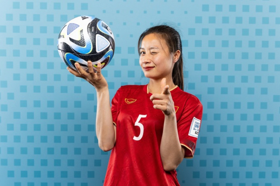 Hoàng Thị Loan cũng được ví như hoa khôi của đội tuyển nữ Việt Nam. Ảnh: VFF. Hoàng Thị Loan cũng được ví như hoa khôi của đội tuyển nữ Việt Nam. Ảnh: VFF.