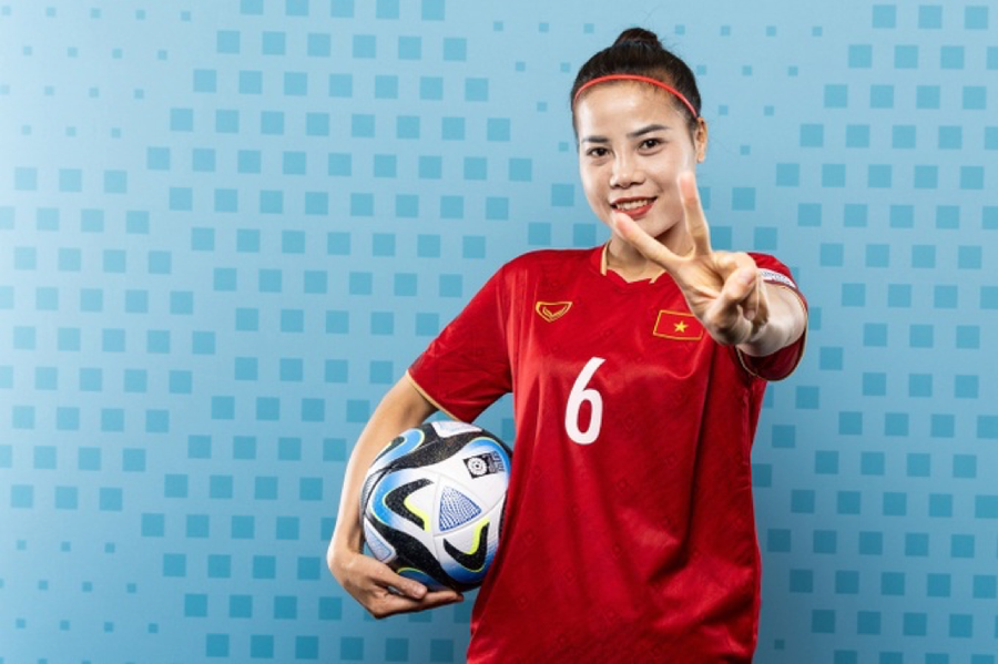 Trung vệ Thúy Nga thể hiện niềm tin, sự quyết tâm cao độ. Ảnh: VFF. Trung vệ Thúy Nga thể hiện niềm tin, sự quyết tâm cao độ. Ảnh: VFF.