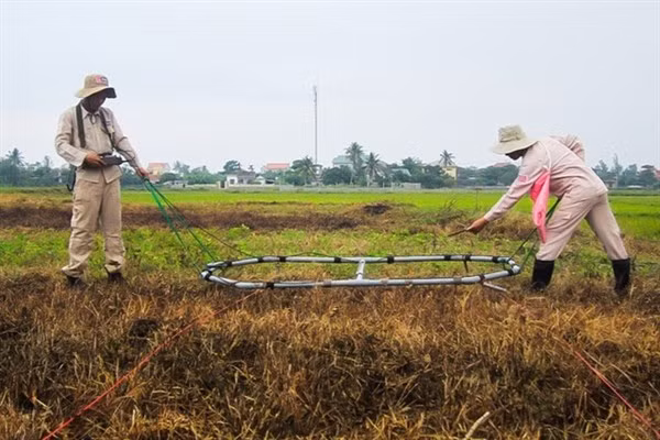 Hoạt động rà bom mìn của các nhân viên MAG.