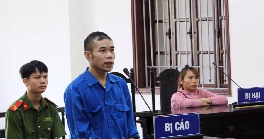 Bị cáo Nguyễn Mạnh Giang tại Toà.