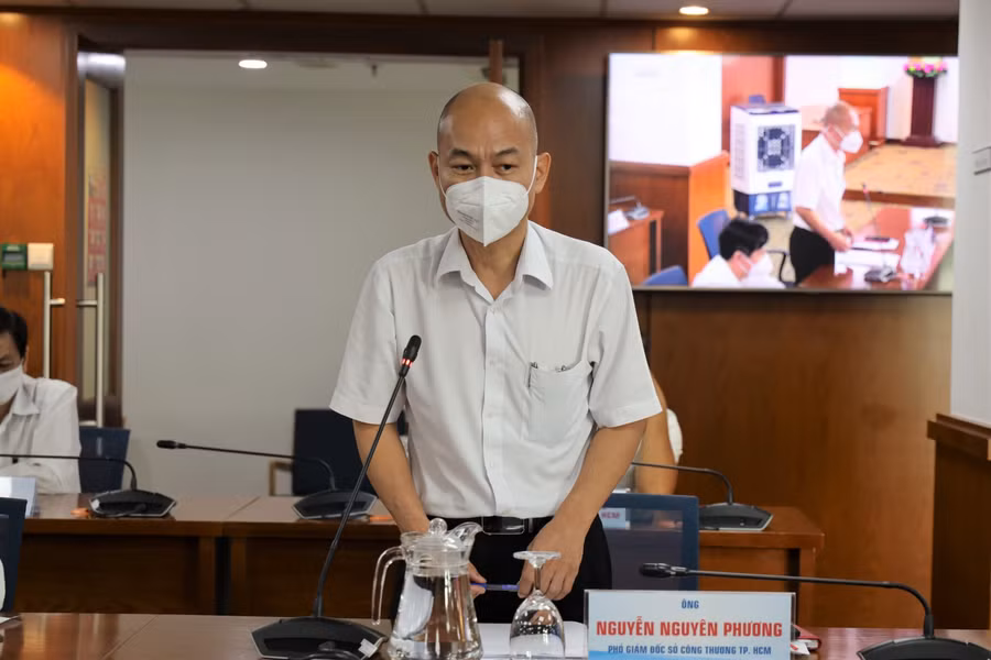 Phó Giám đốc Sở Công thương TP Nguyễn Nguyên Phương. Ảnh: TTBC TP Hồ Chí Minh.
