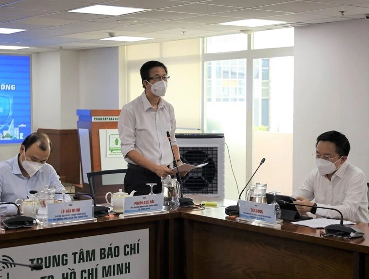 Phó Ban chỉ đạo TP Hồ Chí Minh Phạm Đức Hải. Ảnh: TTBC TP Hồ Chí Minh.