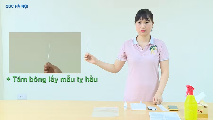 Hướng dẫn tự lấy mẫu xét nghiệm Covid-19 tại nhà bằng test nhanh kháng nguyên